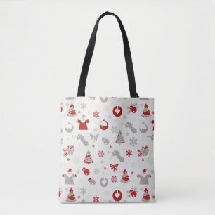 Holiday Christmas Tree Decoration Tote Bag