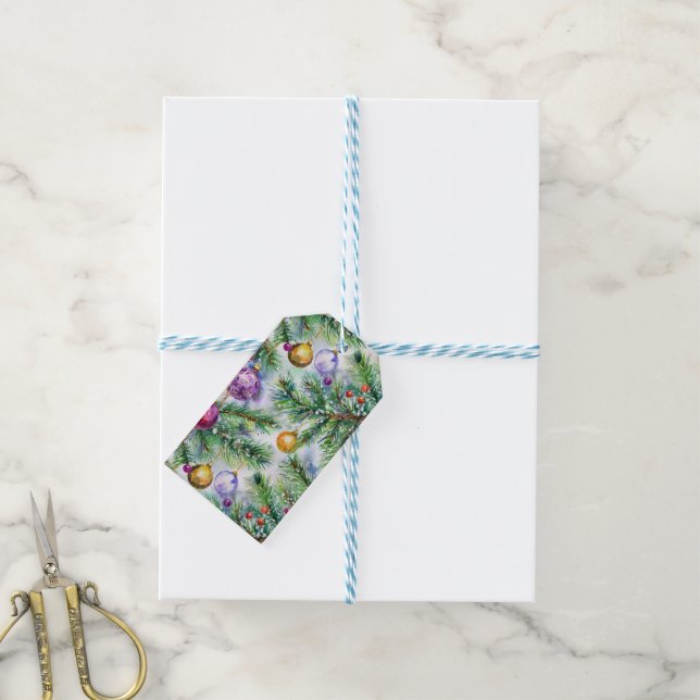 Holiday Christmas Tree Gift Tag (With Twine)