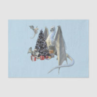 Holiday Christmas Tree Ice Dragon with Babies 