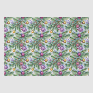 Holiday Christmas Tree Ornaments Tissue Paper