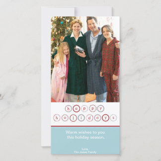 Holiday Circle Banner - Blue Card