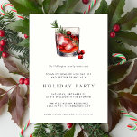 Holiday Cocktail Modern Festive Christmas Party Invitation<br><div class="desc">Holiday Cocktail Modern Festive Christmas Party Invitation</div>