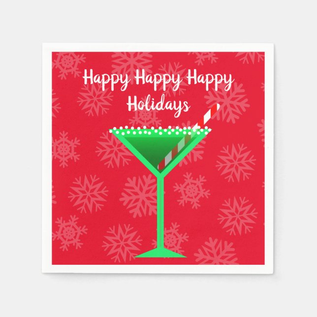 Holiday Cocktail napkin (Front)