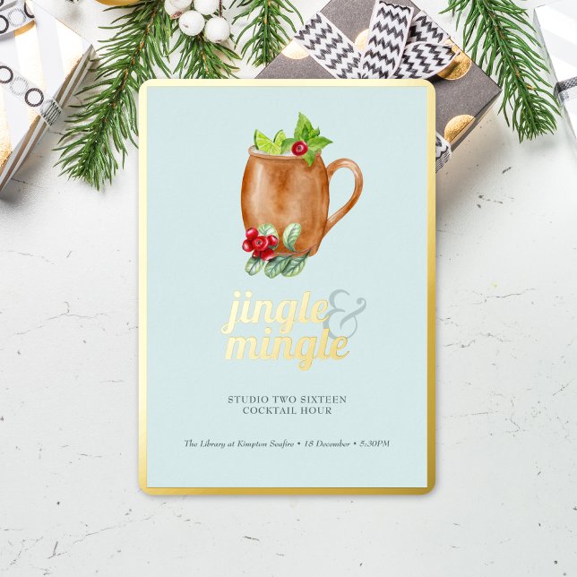 Holiday Cocktail Party Jingle & Mingle Gold (Creator Uploaded)