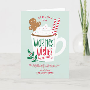 Holiday Cocoa Business Holiday Greeting Card
