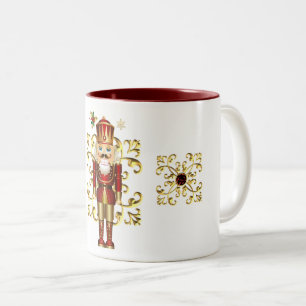 Holiday Coffee Mug-Christmas Nutcracker   Two-Tone Coffee Mug