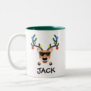 Holiday Coffee Mug   Cool Reindeer
