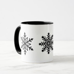 Holiday Coffee Mug Snowflakes