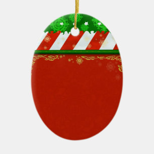 Holiday Colours Ceramic Ornament