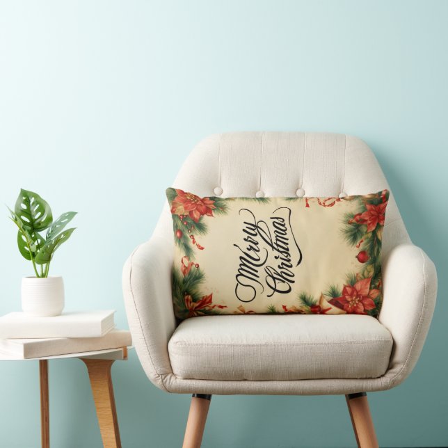 🛋️ Holiday Comfort Starts Here – Christmas Pillow (Chair)