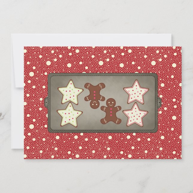 Holiday Cookie Baking Party Invitations (Front)