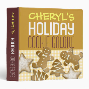 Holiday cookie galore custom recipe organizing binder