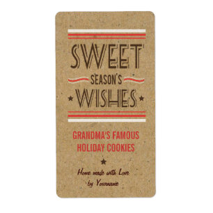 Holiday Cookie Labels for Cookie Swaps & Gifts