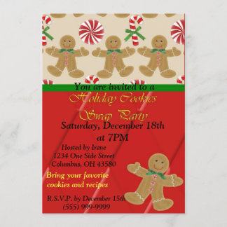 Holiday Cookie Swap Invitation