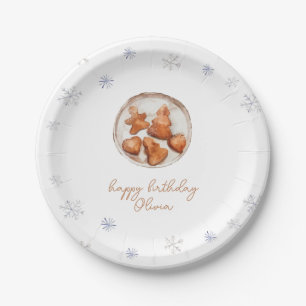 Holiday Cookies Birthday Custom Paper Plate