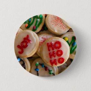 Holiday cookies christmas cookies 2 inch round button