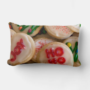 Holiday cookies lumbar pillow