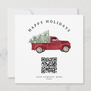 Holiday Corporate Business QR Code Christmas Tree