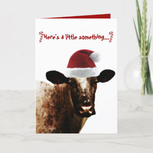 Holiday Cow Card