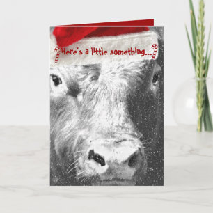Holiday Cow Card