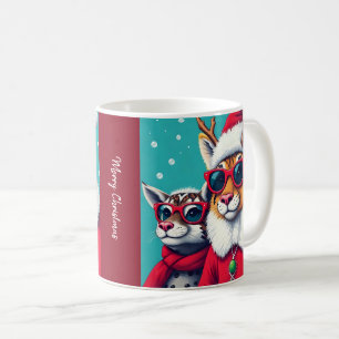 Holiday Creatures in Christmas Disguise Coffee Mug