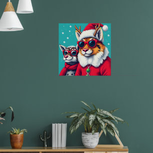 Holiday Creatures in Christmas Disguise Poster