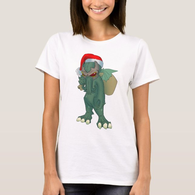 Holiday Cthulhu T-Shirt (Front)
