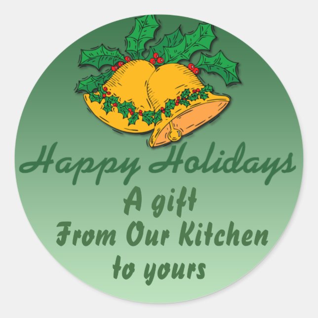 Holiday Customizable Canning Label (Front)