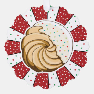 Holiday Cute Italian Cookies Ornament Card