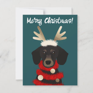 Holiday Dachshund Card