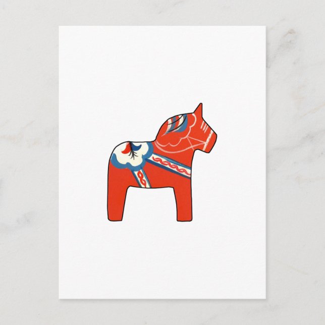 Holiday Dala Horse Postcard (Front)