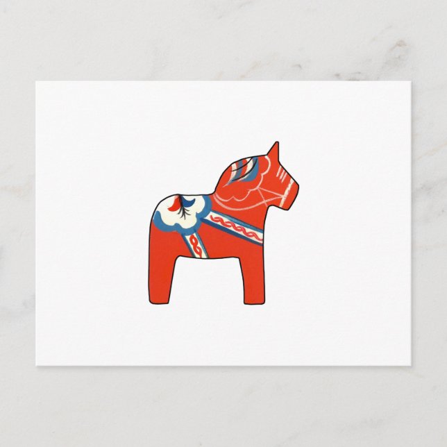 Holiday Dala Horse Postcard (Front)