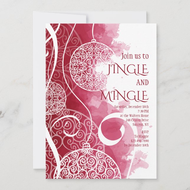 Holiday Decor Invitation (Front)