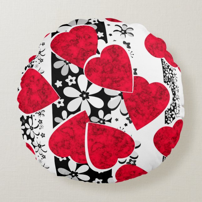 Holiday decor round pillow (Front)
