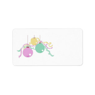 Holiday Decorations Label