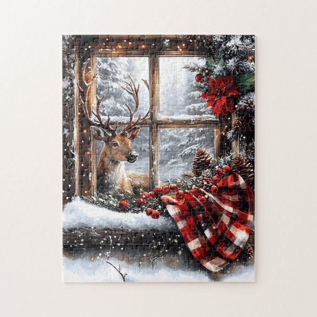 Holiday Deer Game Puzzle  (Vertical)