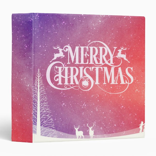 Holiday Deer Landscape Binder (Front/Spine)