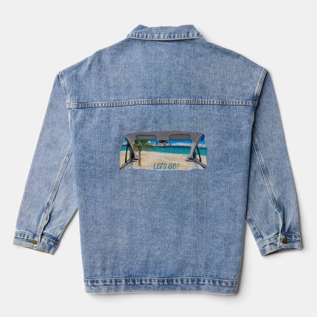 Holiday design  denim jacket (Back)