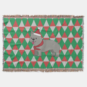 Holiday Diamonds Dog Throw Blanket