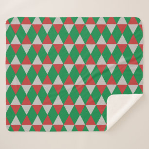 Holiday Diamonds Sherpa Blanket