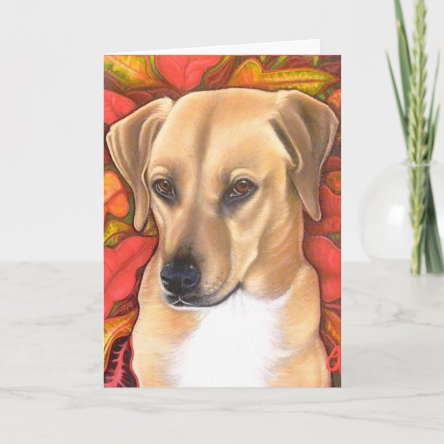 Holiday doggie card. (Front)