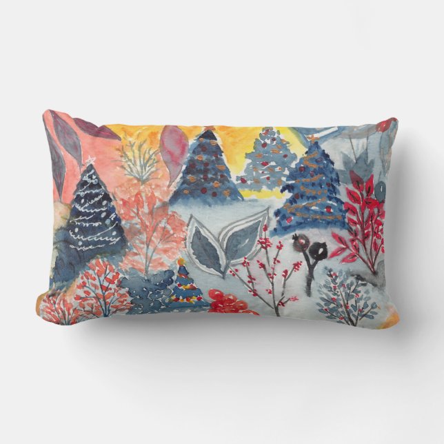 Holiday Doodle Pillow by Jill  (Front)