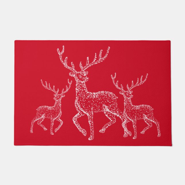 Holiday Doormat-Deer Doormat (Front)