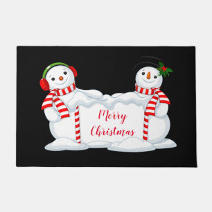 Holiday Doormat-Snowman Doormat