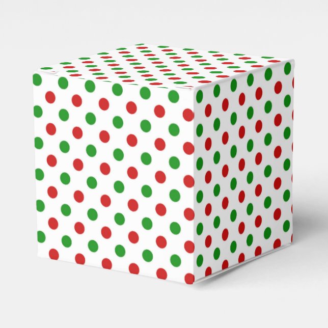 Holiday Dots Favor Box (Front Side)