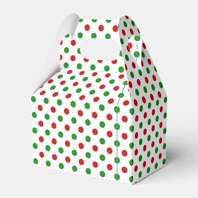 Holiday Dots Favor Box (Front Side)