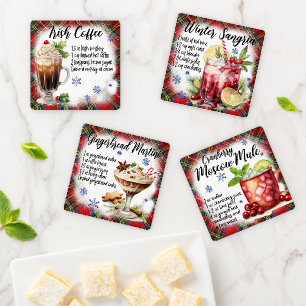 Holiday Drink Recipes B Coaster Set