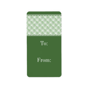 Holiday Effervescence Gift Tag Labels, Dark Green