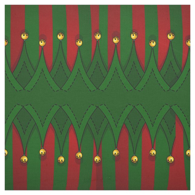 Holiday Elf Fabric Christmas Fabrics Custom (Swatch)