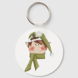 Holiday Elf T-shirts and Gifts Keychain
